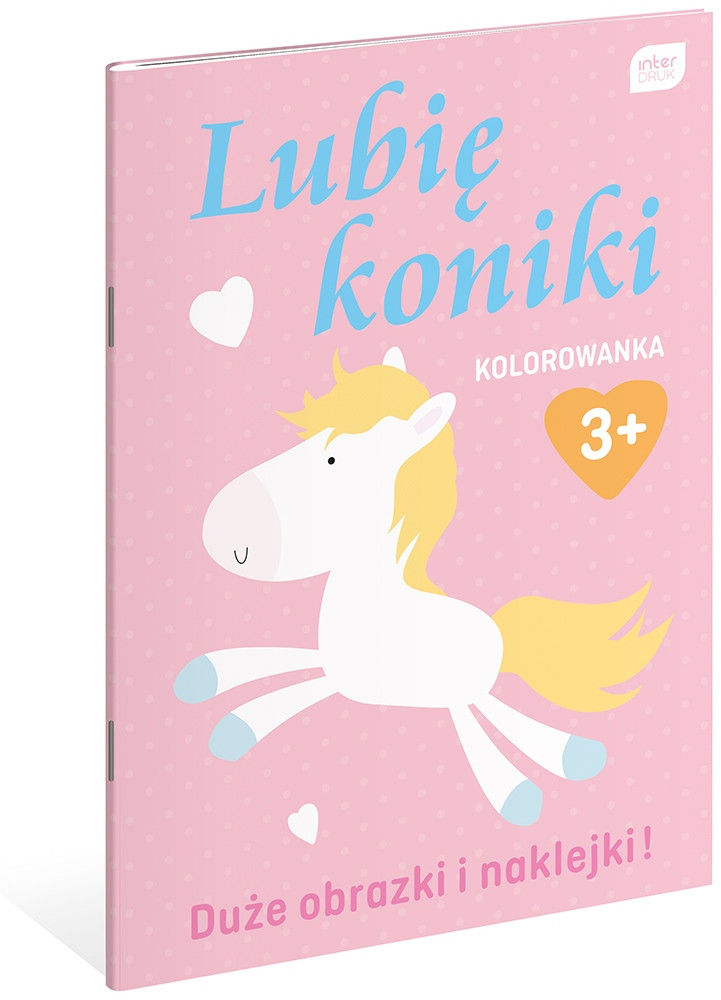Kolorowanka A4 16k. z naklejkami LUBIĘ  Interdruk